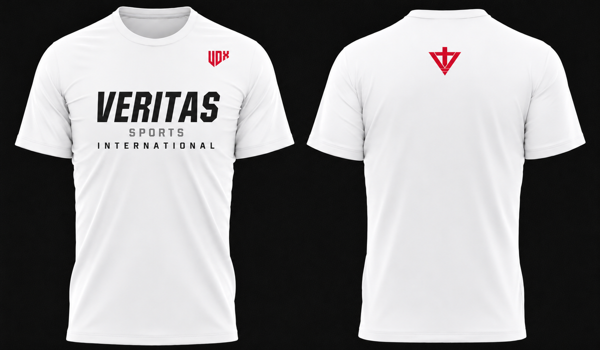 Veritas Sports – A4 Performance Dri-Fit Shirts (White & Grey)