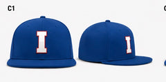 Custom Perforated Flat Bill Hats - Royal - (INDIO STATION)