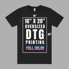 AS Colour Block Tee 5050 -DTG Print